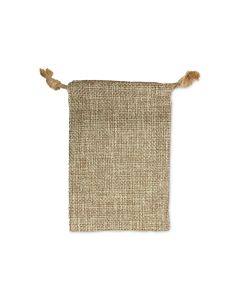 BURLAP DRAWSTRING POUCH (DOZ)