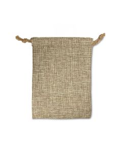 BURLAP DRAWSTRING POUCH (DOZ)