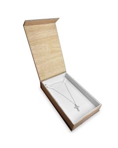 BURLAP NECKLACE BOX