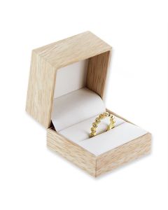 NATURAL/BURLAP RING BOX