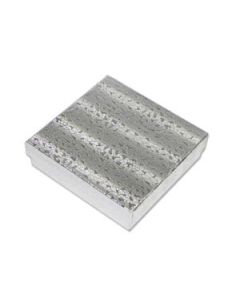 ECONOMY SILVER COTTON GIFT BOX (100)