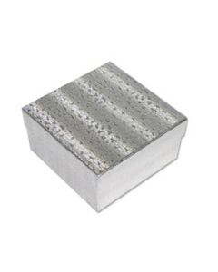 ECONOMY SILVER COTTON GIFT BOX (100)