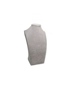 CLOSEOUT GREY FAUX VELVET NECK