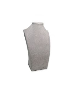 CLOSEOUT GREY FAUX VELVET NECK