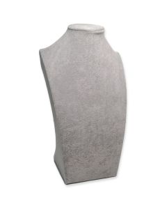 CLOSEOUT GREY FAUX VELVET NECK