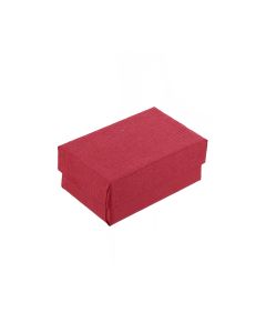 MATTE RED TEXTURED COTTON BOX (100)