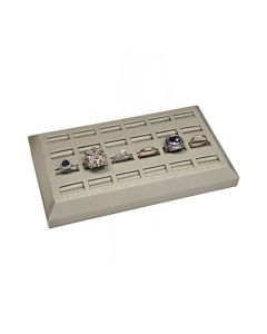 METALLIC BEIGE RING DISPLAY