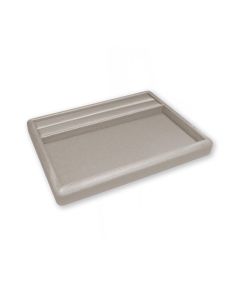 METALLIC BEIGE TRAY W/ RING SLOT