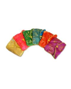 CHINA SILK POUCHES WITH ZIPPER
