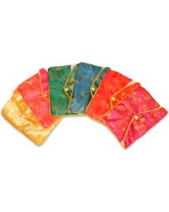 CHINA SILK POUCHES WITH ZIPPER