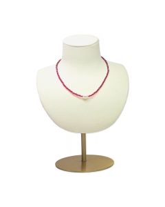 WHITE MICROFIBER EURO NECK