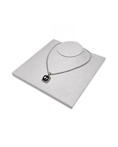 GRAY MICROFIBER NECK DISPLAY