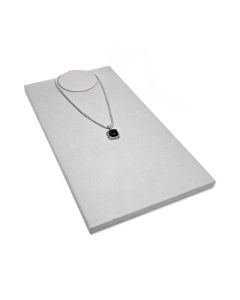 GRAY MICROFIBER LONG NECK