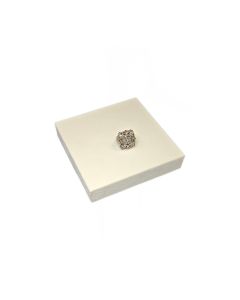 WHITE MICROFIBER SQUARE RISER