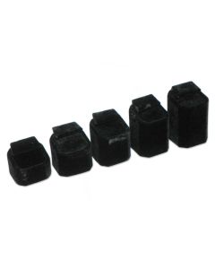 BLACK VELVET SET OF 5 EARRING