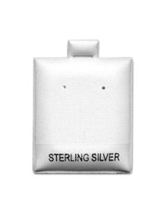 SILVER WHITE EARRING PAD (100)
