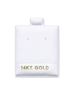 14KT WHITE EARRING PAD (100)