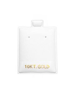 10KT WHITE EARRING PAD (100)