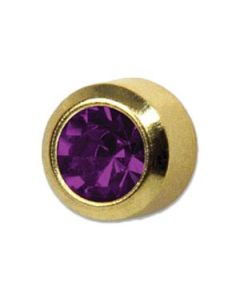 FEBRUARY BIRTHSTONE STUD