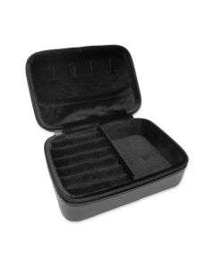 BLACK COWHIDE ZIPPERED CASE