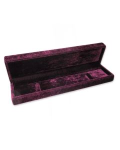 BURGUNDY VELVET BRACELET BOX