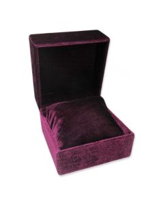 BURGUNDY VELVET PILLOW BOX