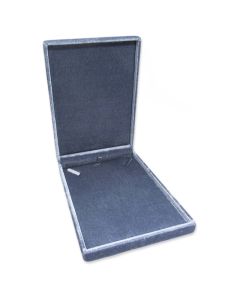 BLUE/GREY VELVET NECKLACE BOX