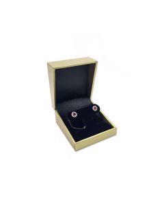 GOLD/BLACK EARRING T BOX