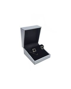 SILVER/BLACK EARRING T BOX