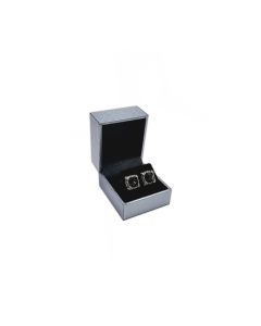 SILVER/BLACK EARRING BOX