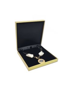 GOLD/BLACK NECKLACE BOX
