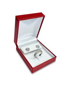 RED RING/EARRING BOX