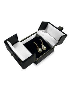 2 DOOR BLACK EARRING BOX