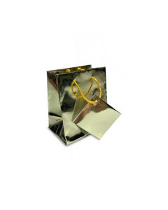 3" X 3.5" METALLIC GOLD BAGS (20)