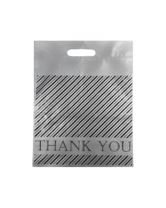 12 x 15 GREY THANK YOU BAG (100)