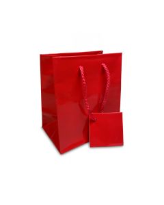 4" X 4.5" GLOSSY RED BAGS (20)