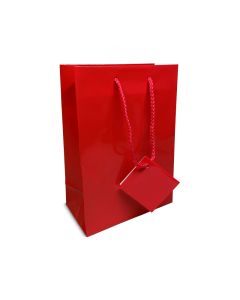 4.75" X 6.75" GLOSSY RED BAG (20)