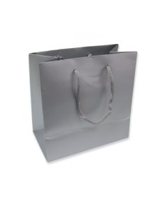 6.5'' X 6.5'' MATTE SILVER TOTE BAG (10)