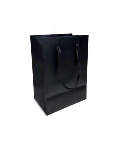 4.5'' X 6.5'' MATTE BLACK TOTE BAG (10)