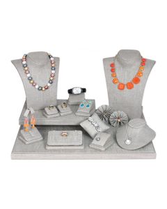 GREY LINEN DISPLAY SET