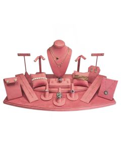 ROSE CORAL FAUX SUEDE DISP SET