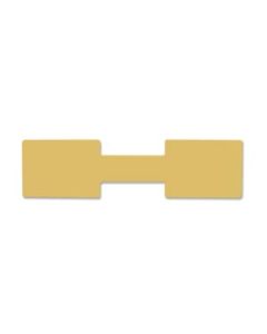 RECTANGLE GOLD DUMBELL TAG