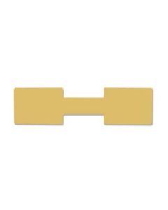 RECTANGLE GOLD DUMBELL TAG