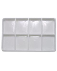 WHITE STACKABLE PLASTIC TRAYS