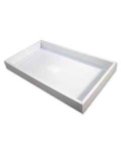 1.5 WHITE PLASTIC UTILITY TRAY