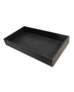 2" BLACK PLASTIC UTILITY TRAY